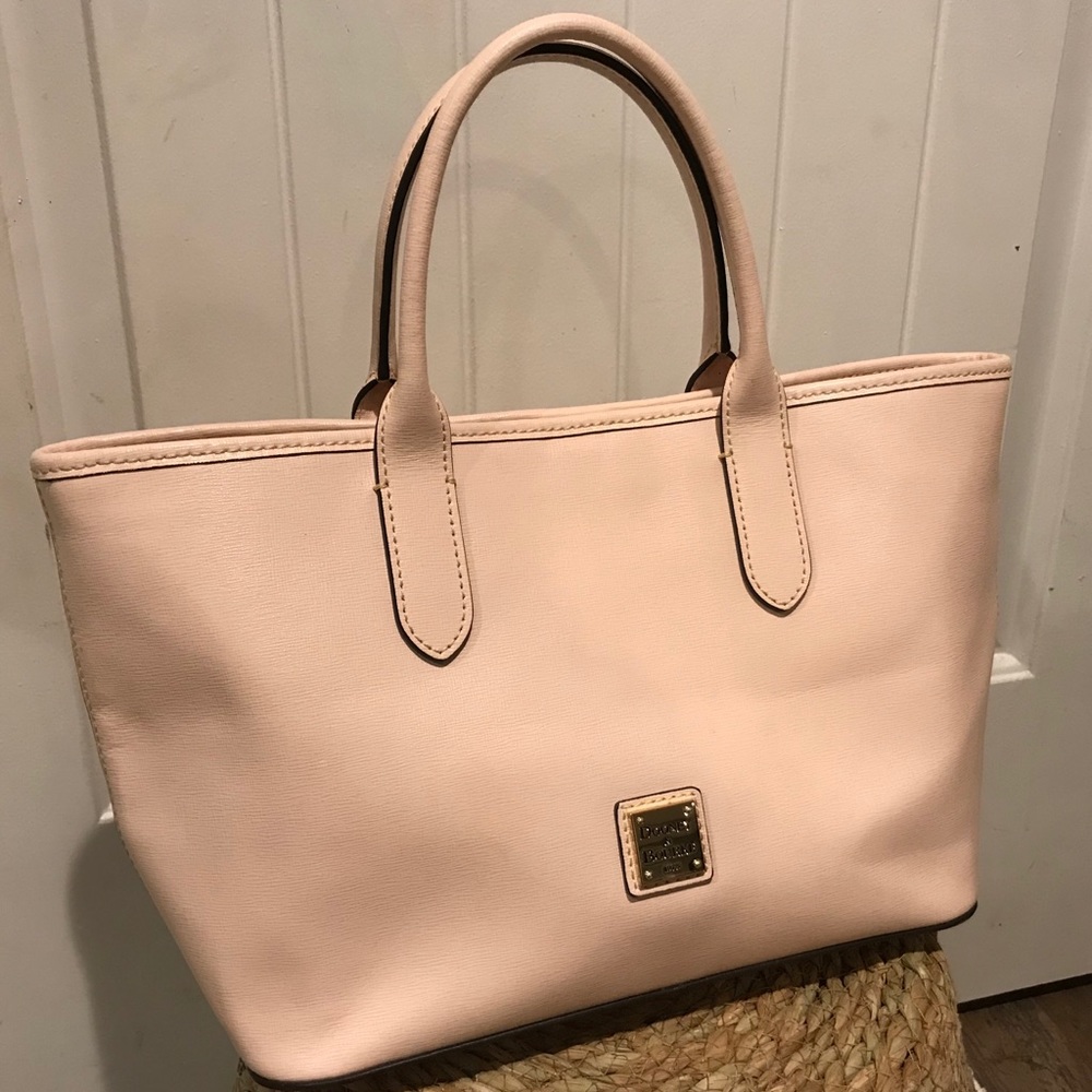 Dooney & Bourke Pale Blush tote w red interior
